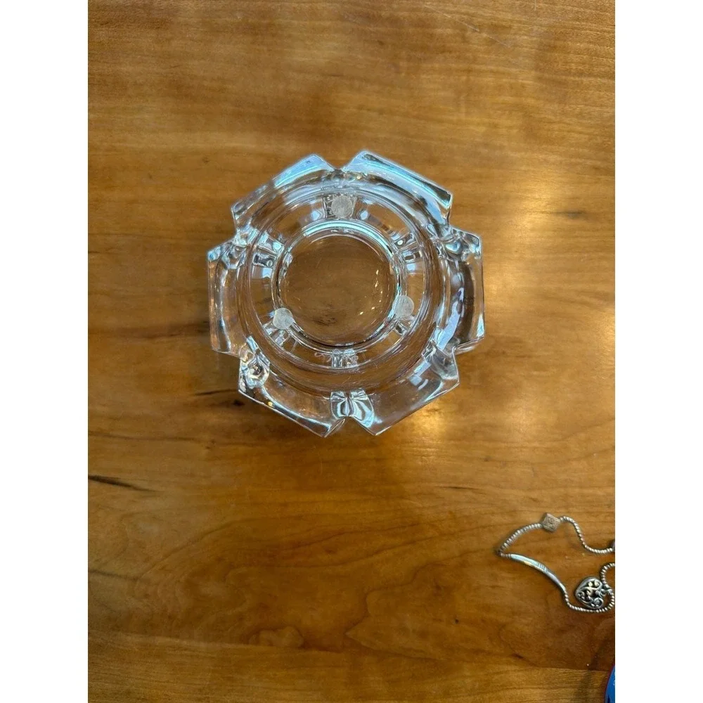 Signed Orrefors Crystal Corona Bowl by Lars Hellsten 4